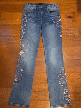 DRIFTWOOD Kelly Cherry Blossom Floral Embroidery Jeans 27